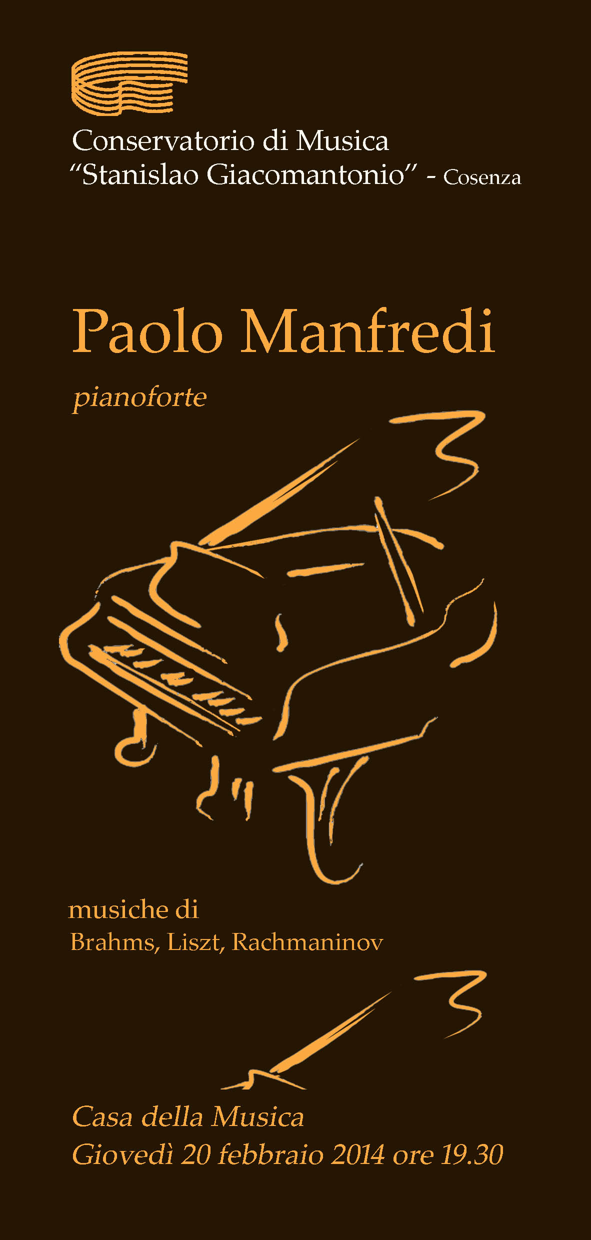 Concerto 20 febbraio 2014 ore 19.30 - Casa della Musica